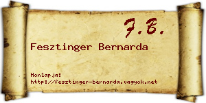 Fesztinger Bernarda névjegykártya